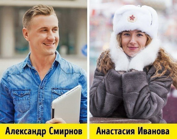 12 стран и их самые популярные фамилии